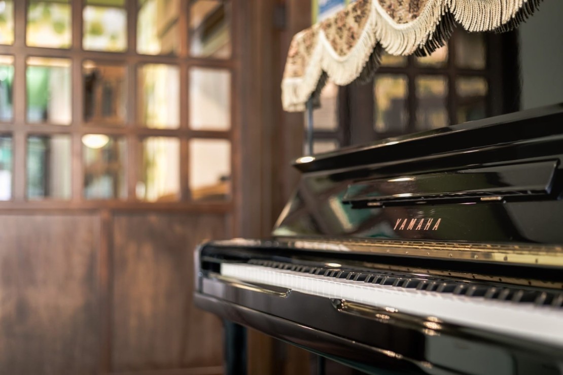 栃木県 那須・板室のコテージ｜デュエットリゾートHana那須イタリアの写真：ピアノもあります