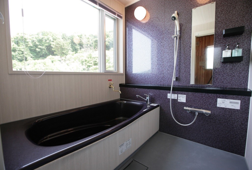 静岡県 熱海の貸別荘・コテージ｜オーシャンビューBBQ＆温泉サウナ　ブレス熱海の写真：浴室は3か所です