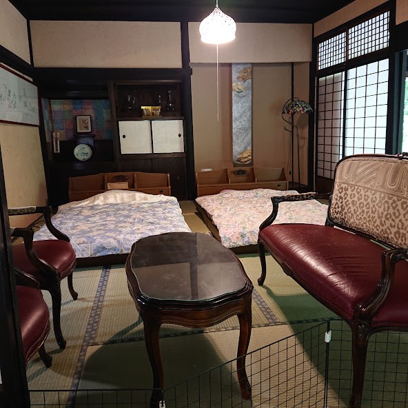 京都府 湯の花・丹波・美山のコテージ｜古民家 筧の写真：ベッドルーム