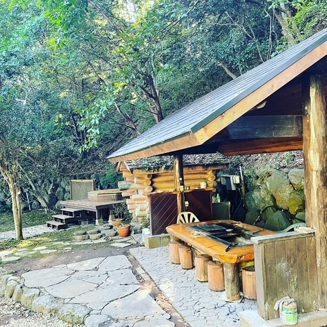 静岡県 中伊豆のコテージ｜癒しの森スターヒルズ　スタンダードログハウスの写真：特徴3