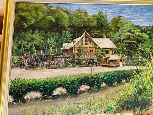 静岡県 中伊豆のコテージ｜癒しの森スターヒルズ　王様の家　デラックスログハウスの写真：芸能人御用達のラグジュアリーなログハウスです。