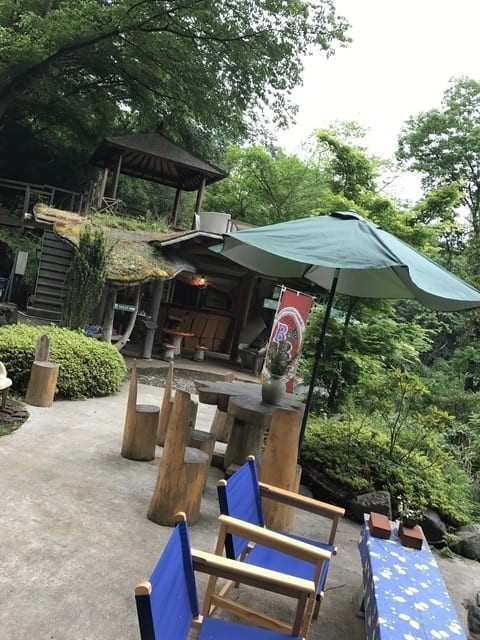 静岡県 中伊豆の貸別荘・コテージ｜夢の家の写真｜隣接に宿泊者専用のカフェがあります。