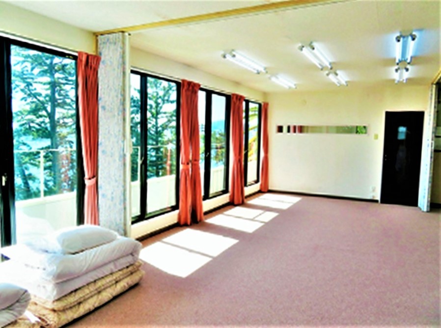 静岡県 東伊豆の貸別荘・コテージ｜オーシャンフロントのコテージ　パノラマビュー東伊豆の写真｜2F寝室には布団を用意してます。