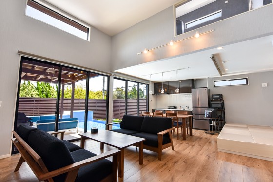 千葉県 館山・南房総の貸別荘・コテージ｜Retreat Villa Aym（リトリート ヴィラ エイム）：エアコン