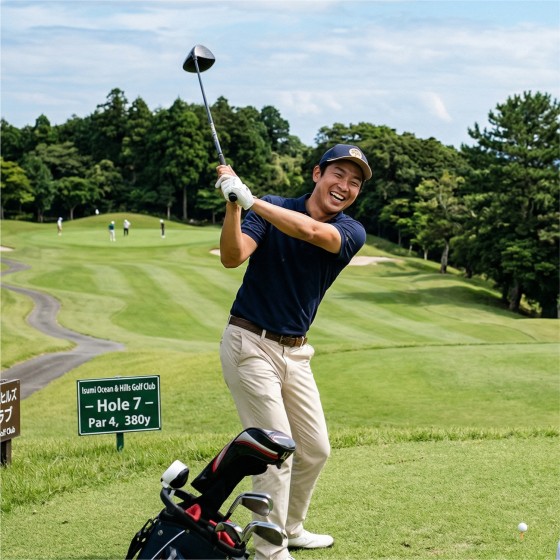 千葉県 勝浦・鴨川の貸別荘・コテージ｜ウミカグのお宿の写真：ゴルフが楽しめるコテージ