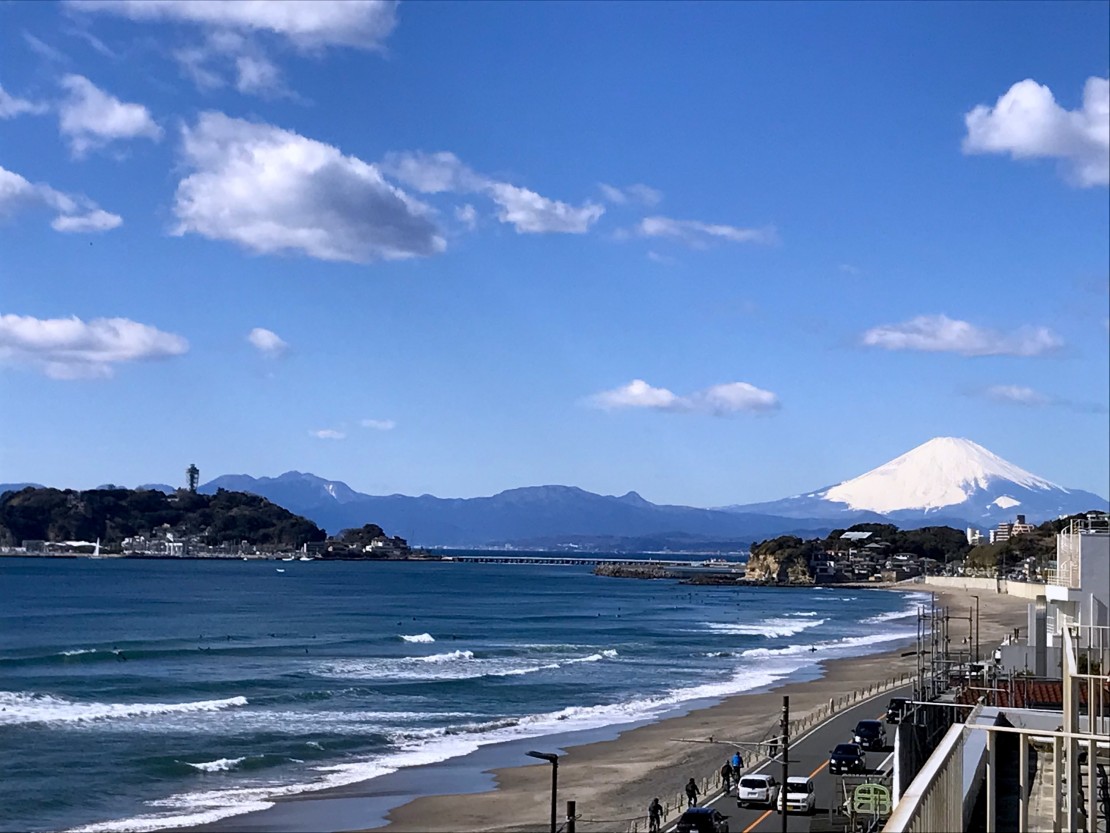 神奈川県 湘南・鎌倉のコテージ｜湘南 Ocean Houseの写真：江ノ島・富士山