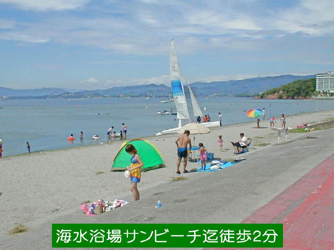 静岡県 浜松・浜名湖のコテージ｜貸別荘 リザーブの写真：徒歩２分　海水浴場サンビーチ