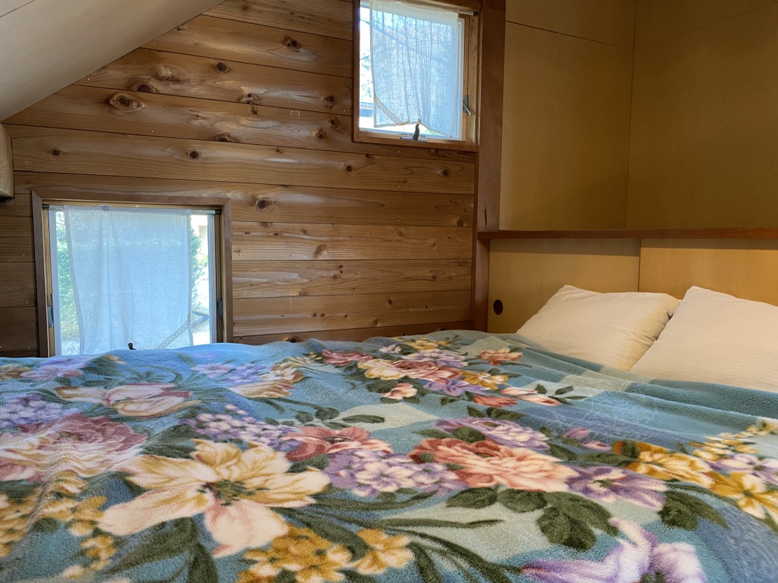 静岡県 伊豆高原のコテージ｜グリーンハットの写真：寝室