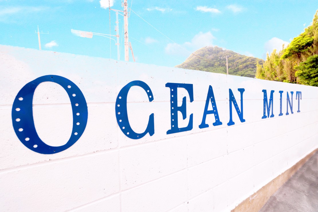 ocean kids mint｜千葉県・館山・南房総｜OCEAN MINTのロゴが目印です。
