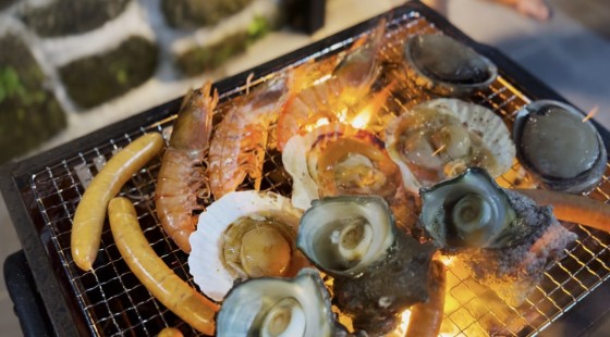 千葉県 館山・南房総の貸別荘・コテージ｜館山 海鳴りの宿 〜楓 Kaede〜の写真：バーベキューが出来るコテージ