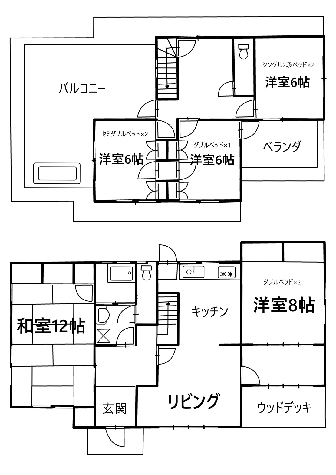 シグナルリゾート|千葉県・九十九里・銚子|建物の間取り図