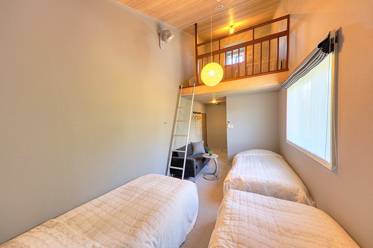 Exclusive Accommodation Silver Spray｜山梨県・山中湖・忍野｜ベットルーム①