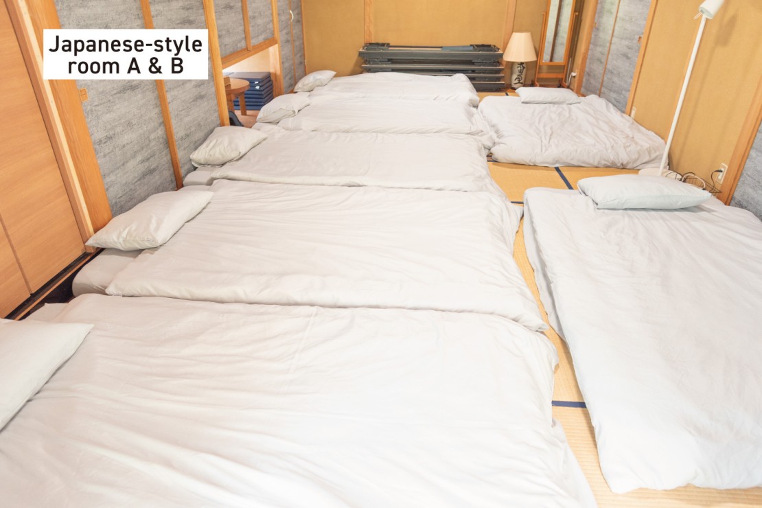 f life house｜福島県・郡山｜1階和室（7名就寝時）