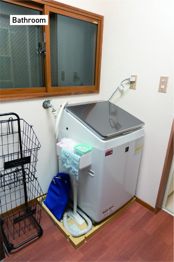 福島県 郡山の貸別荘・コテージ｜f life houseの写真：ランドリー完備のコテージ