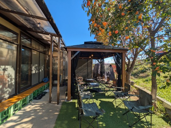 福島県 郡山の貸別荘・コテージ｜f life houseの写真：庭付きのコテージ