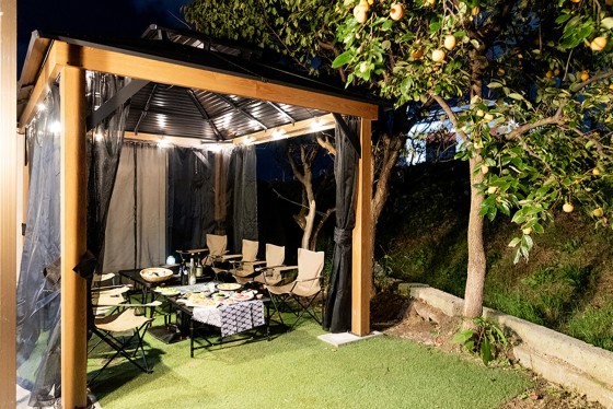 福島県 郡山の貸別荘・コテージ｜f life houseの写真：川が近いコテージ