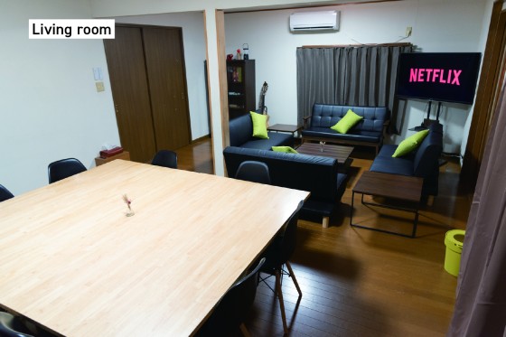 福島県 郡山の貸別荘・コテージ｜f life houseの写真：エアコン完備のコテージ