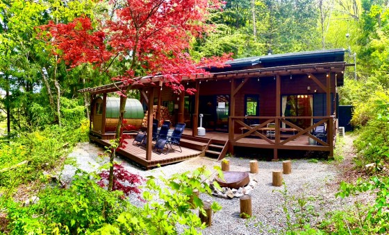 山梨県 大月・都留の貸別荘・コテージ｜ぽつんと荘道志の写真：一軒家のコテージ