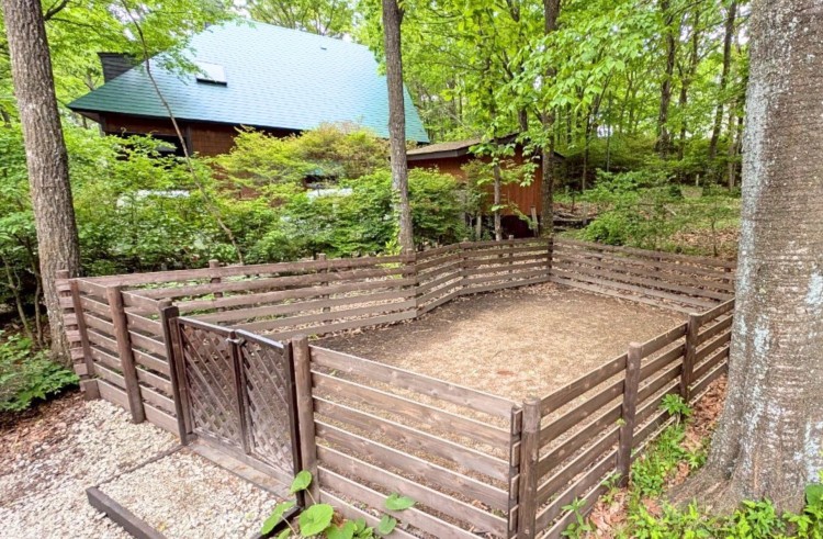 栃木県 那須・板室のコテージ｜那須高原villa  こはるの森の写真：ドッグラン・多目的スペース