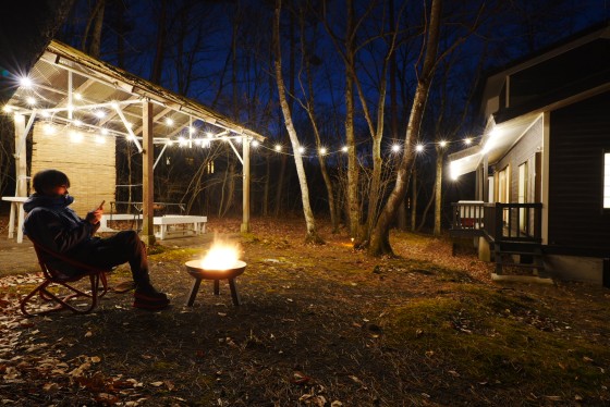 群馬県 北軽井沢・嬬恋・万座の貸別荘・コテージ｜クラレンス：焚き火OK