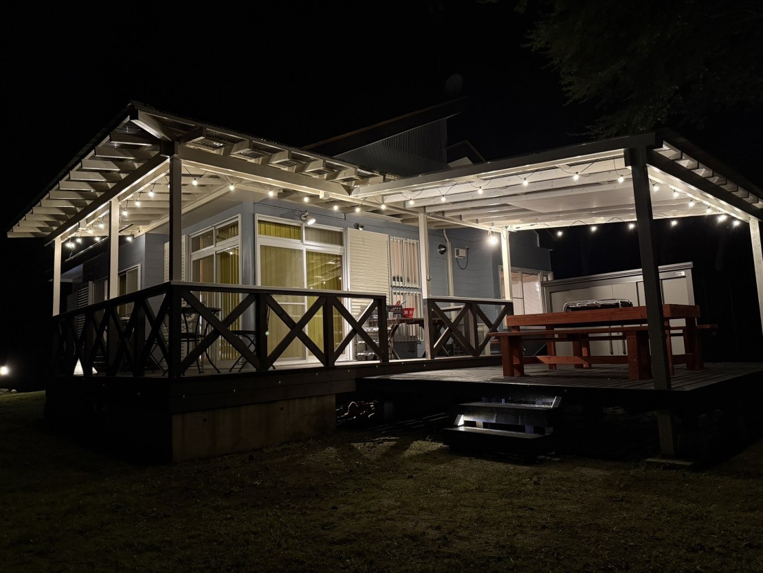 コテージ33|栃木県・那須・板室|外観(夜)