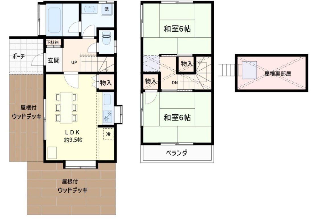 そら豆ん家｜栃木県・那須・板室の間取り写真｜LDK
和室2
屋根裏部屋