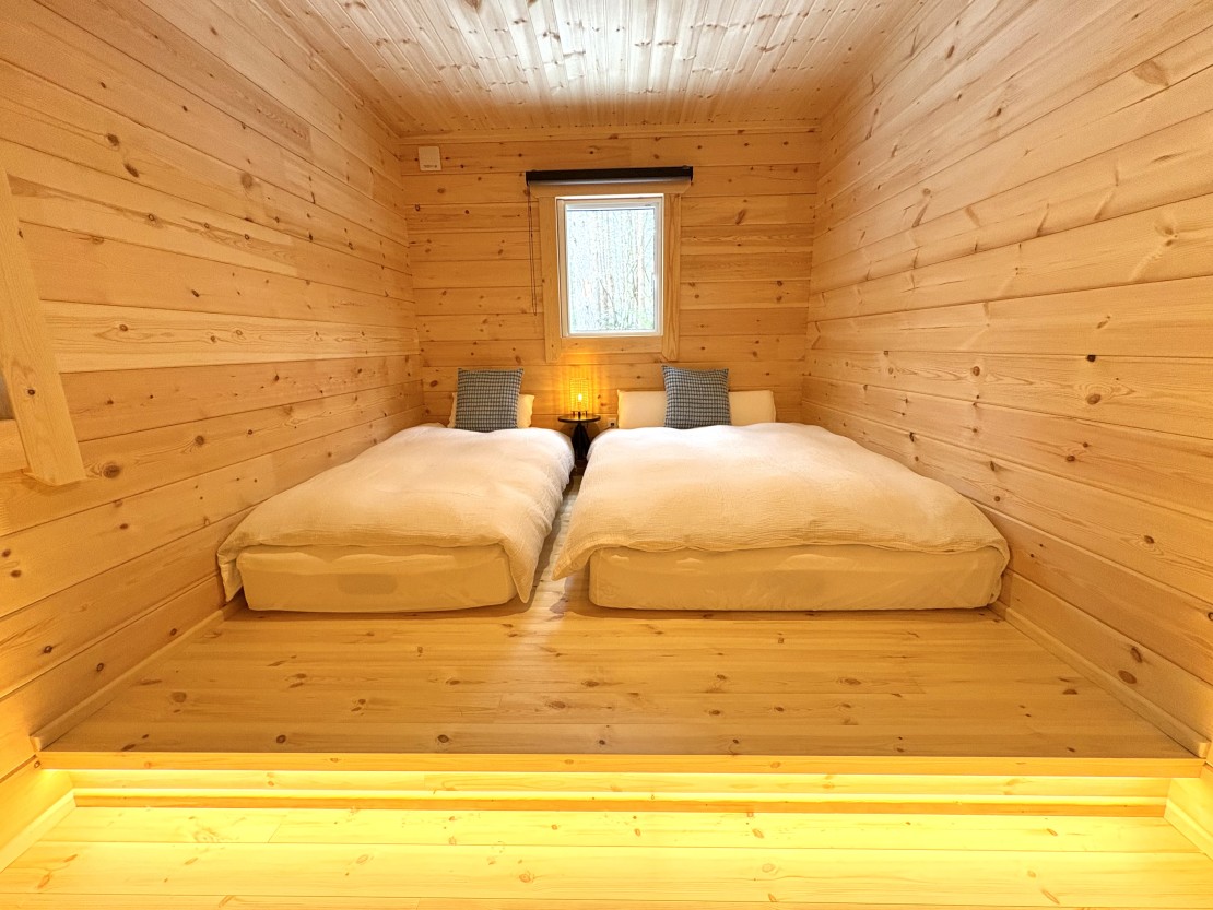 Second House LUONTO｜群馬県・北軽井沢・嬬恋・万座｜３名様までご利用いただける寝室が２部屋ございます。