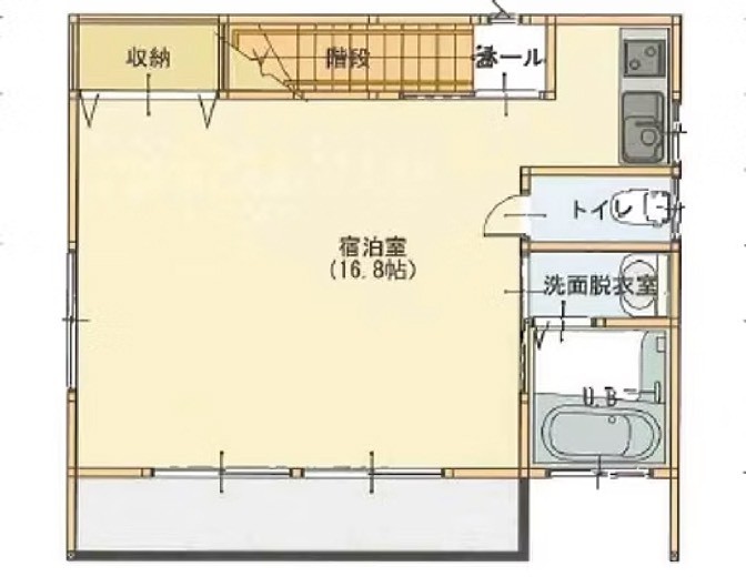 villa STAYSEA 海辺の宿｜千葉県・館山・南房総｜２階間取り