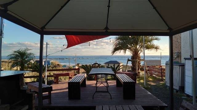 villa STAYSEA 海辺の宿｜千葉県・館山・南房総｜BBQエリアからも海を見渡せます
BBQコンロ、道具、食器、全て無料です。（炭、着火剤はご持参ください）